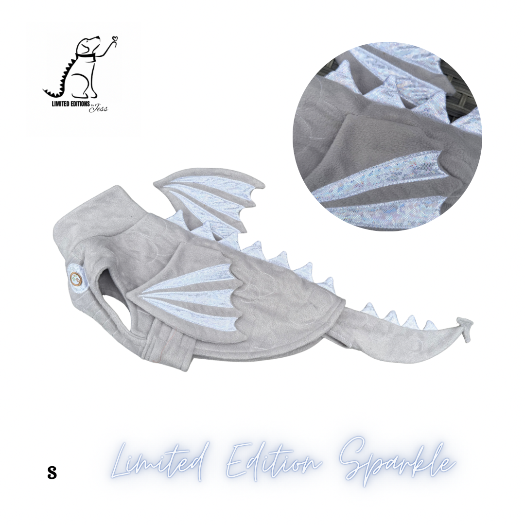 S Limited Edition Sparkly Dragon Coat with Wings & detachable tail (ONLY 1 AVAILABLE)