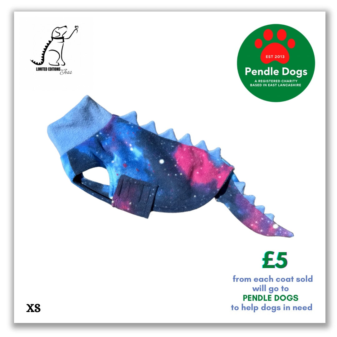 XS Limited Edition ‘Luna’ Dino coat with spikes and detachable tail (ONLY 1 AVAILABLE)