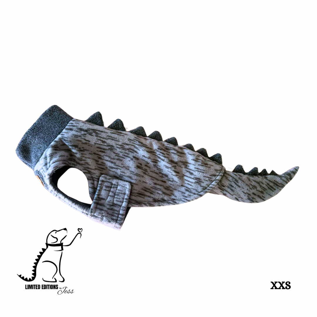 XXS Limited Edition Dino coat with spikes and detachable tail (ONLY 1 AVAILABLE)