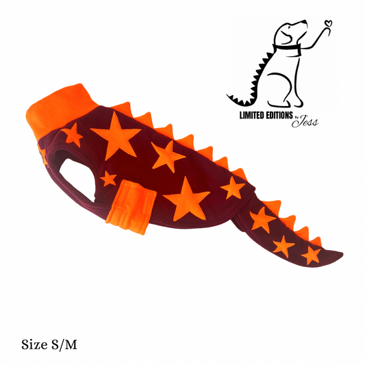 S/M Limited Edition Star Dino Coat with detachable tail (ONLY 1 AVAILABLE)