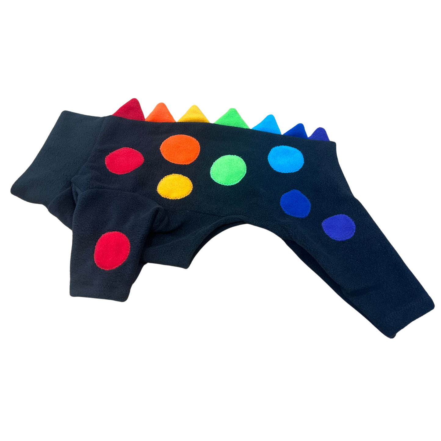 Black Rainbow jumper with Rainbow Spikes (various sizes)