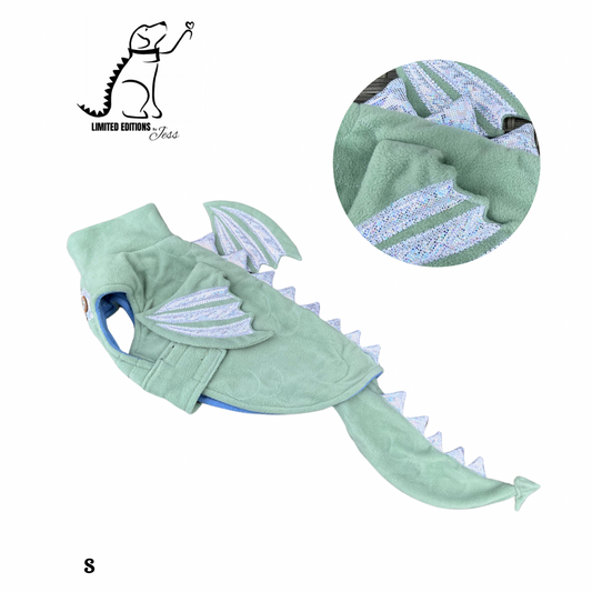 Small Limited Edition Sparkle Dragon Coat with Wings & detachable tail  (ONLY 1 AVAILABLE)