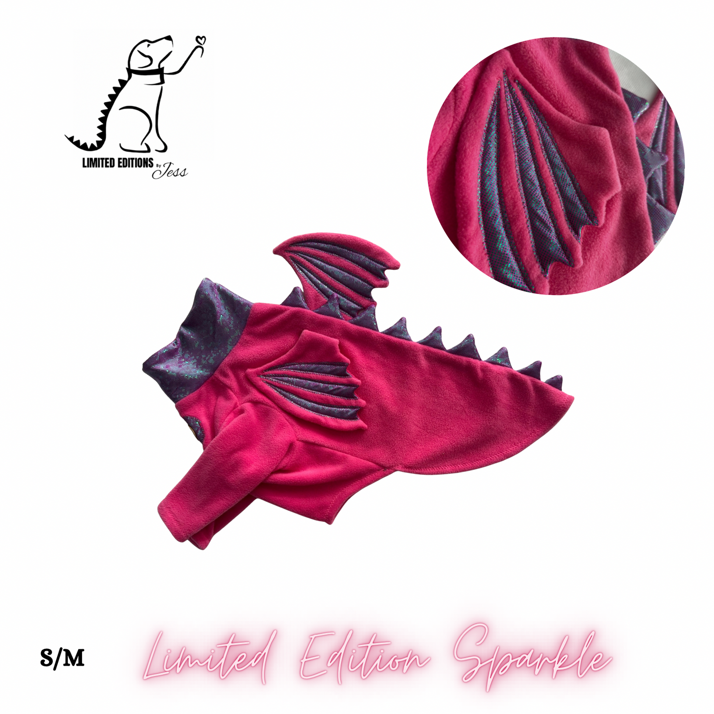 NEW S/M Limited Edition Sparkly Dragon Coat with Wings  (ONLY 1 AVAILABLE)