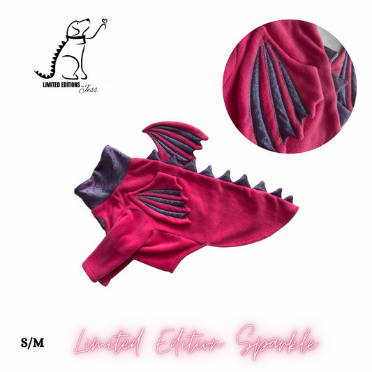 NEW S/M Limited Edition Sparkly Dragon Coat with Wings  (ONLY 1 AVAILABLE)