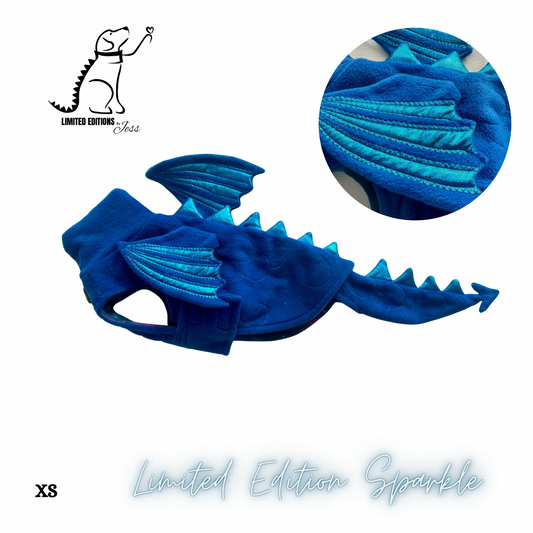 NEW XS Limited Edition Sparkly Dragon Coat with Wings & detachable tail  (ONLY 1 AVAILABLE)