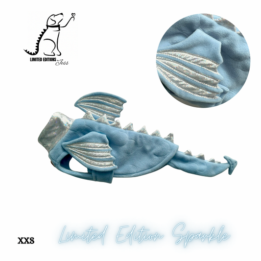 NEW XXS Limited Edition Sparkly Dragon Coat with Wings & detachable tail  (ONLY 1 AVAILABLE)