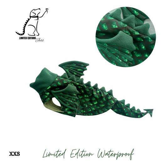NEW XXS Limited Edition Waterproof Dragon Scale Coat (ONLY 1 AVAILABLE)