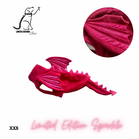 NEW XXS Limited Edition Sparkly Dragon Coat with Wings & detachable tail  (ONLY 1 AVAILABLE)