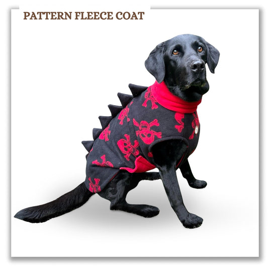 Pattern Fleece Coat