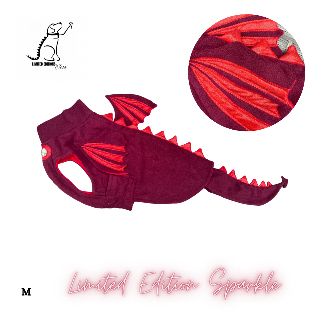 M Limited Edition Sparkly Dragon Coat with Wings & detachable tail  (ONLY 1 AVAILABLE)