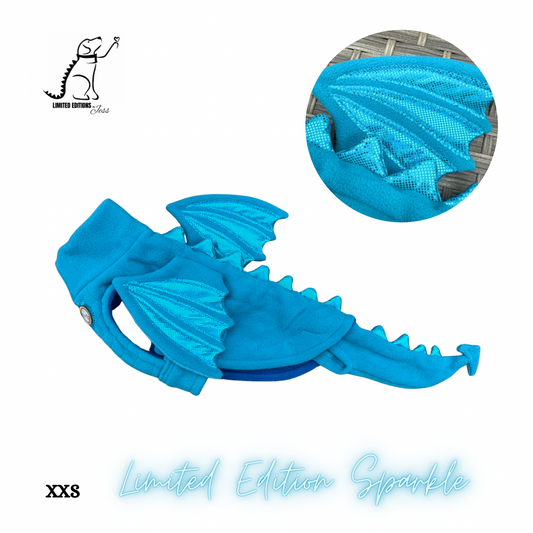 XXS Limited Edition Sparkly Dragon Coat with Wings & detachable tail  (ONLY 1 AVAILABLE)