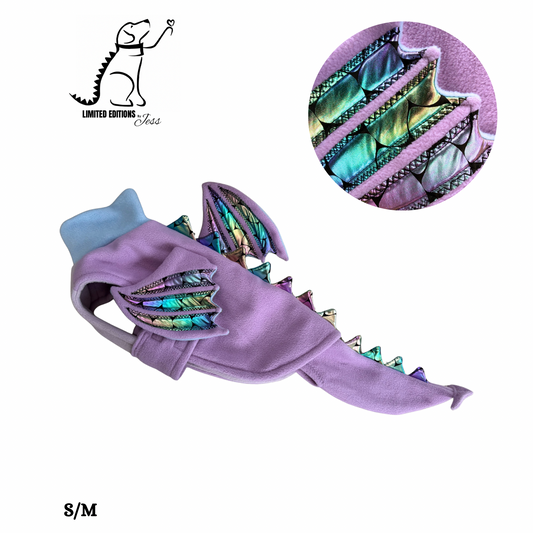 .S/M Limited Edition iridescent  Dragon Coat with Wings & detachable tail  (ONLY 1 AVAILABLE)