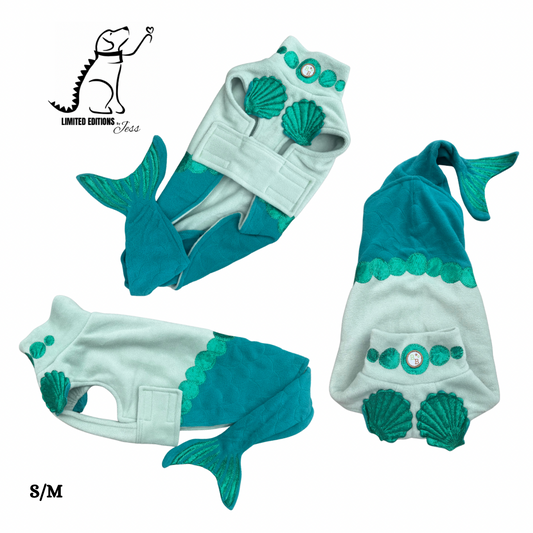 S/M Limited Edition Sparkle Mermaid Coat with detachable tail  (ONLY 1 AVAILABLE)