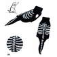 .XS Limited Edition sparkle skeleton coat with detachable tail  (ONLY 1 AVAILABLE)