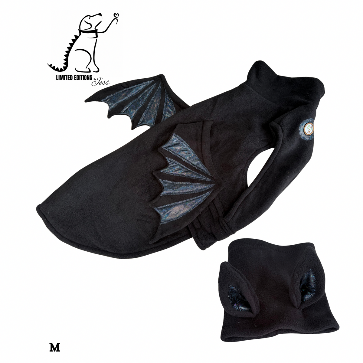 .Limited Edition Bat coat & Snood with sparkle details ( Various sizes but only 1 of each available)