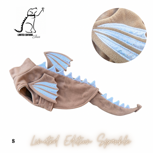 S Limited Edition Sparkly Dragon Coat with Wings & detachable tail  (ONLY 1 AVAILABLE)