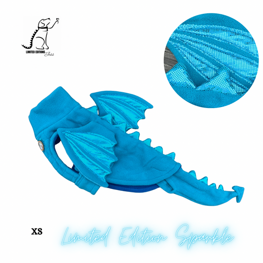 XS Limited Edition Sparkly Dragon Coat with Wings & detachable tail  (ONLY 1 AVAILABLE)
