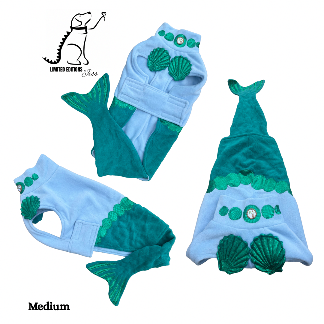 Medium Limited Edition Sparkle Mermaid Coat with detachable tail  (ONLY 1 AVAILABLE)