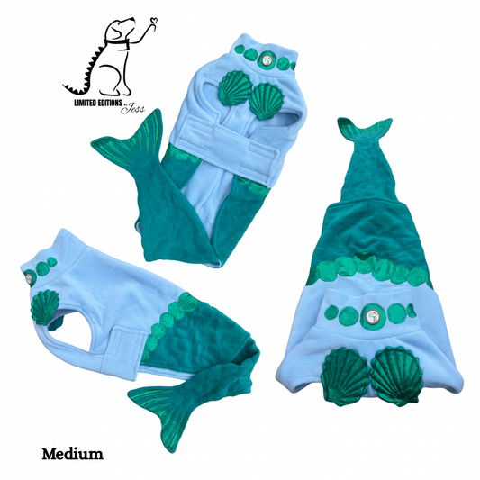 Medium Limited Edition Sparkle Mermaid Coat with detachable tail  (ONLY 1 AVAILABLE)