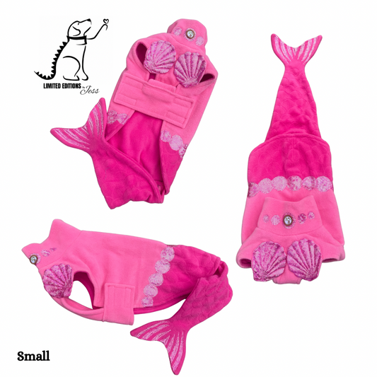 Small Limited Edition Sparkle Mermaid Coat with detachable tail  (ONLY 1 AVAILABLE)