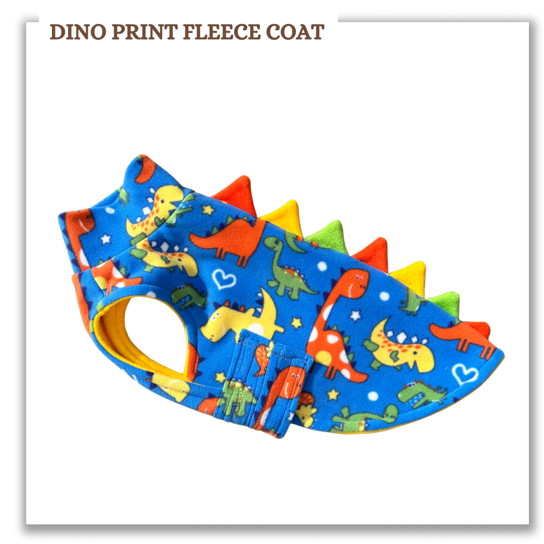 Dino Print Fleece Coat