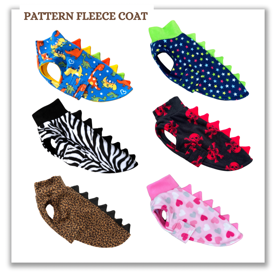 Pattern Fleece Coat