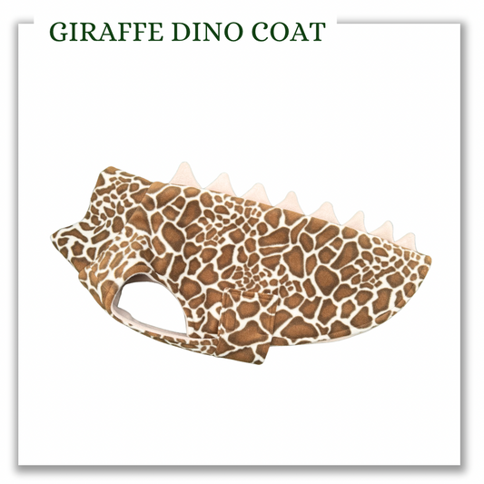 Giraffe print fleece Dino Coat
