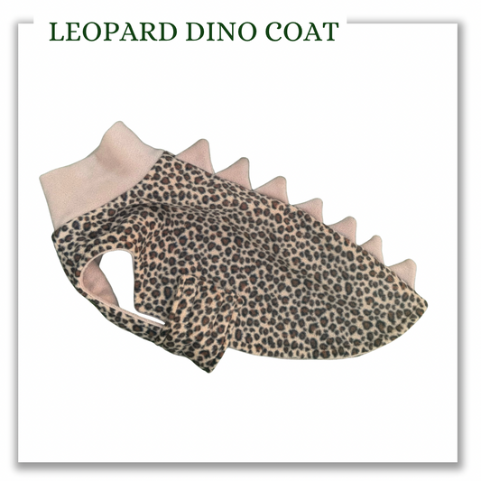 Leopard Dino Fleece Coat