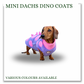 Mini Dachshund Dino coats (various colours)