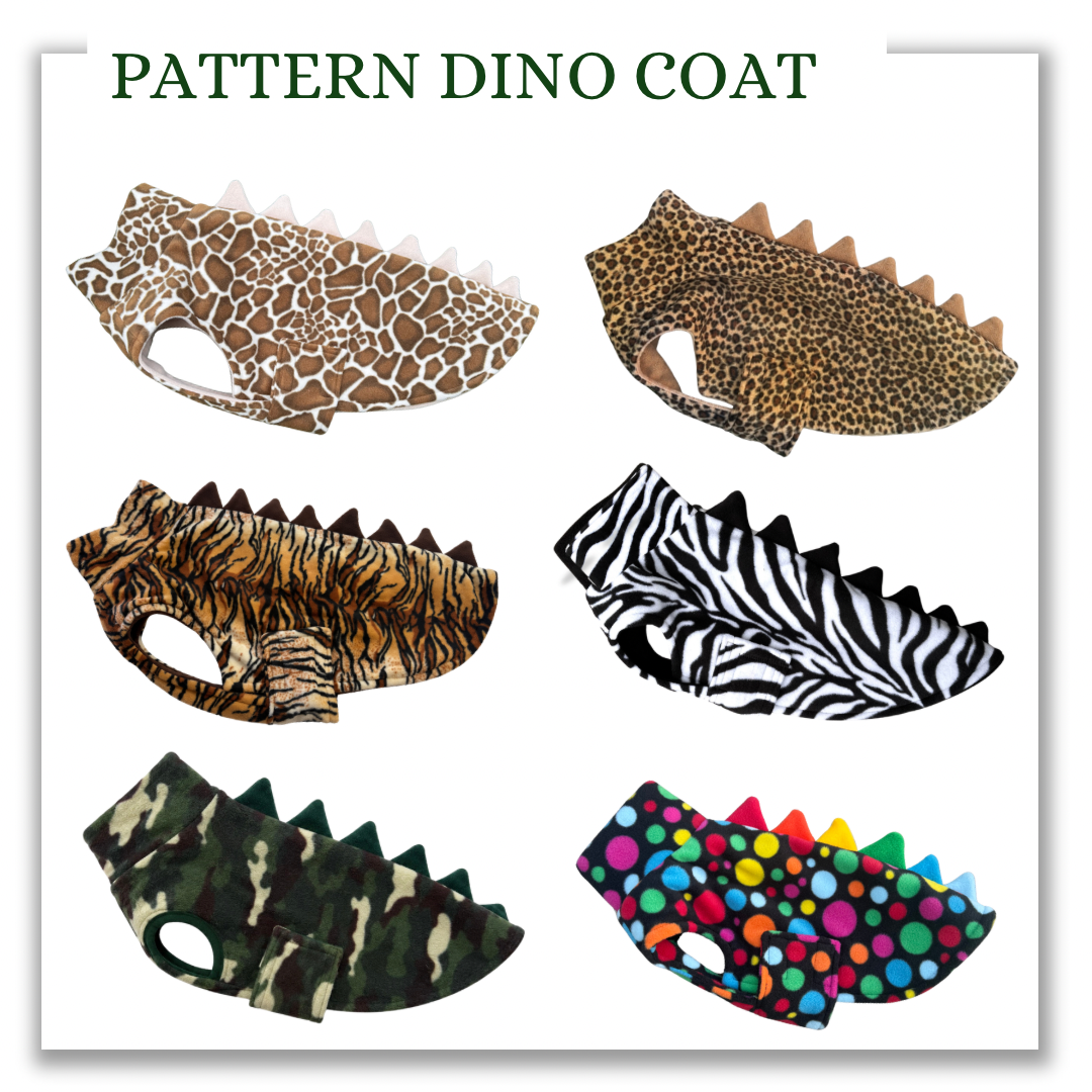 Pattern Dino Fleece Coat