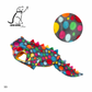 XS Limited Edition Dotty Dino Coat with detachable tail  (ONLY 1 AVAILABLE)
