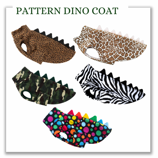 Pattern Dino Fleece Coat