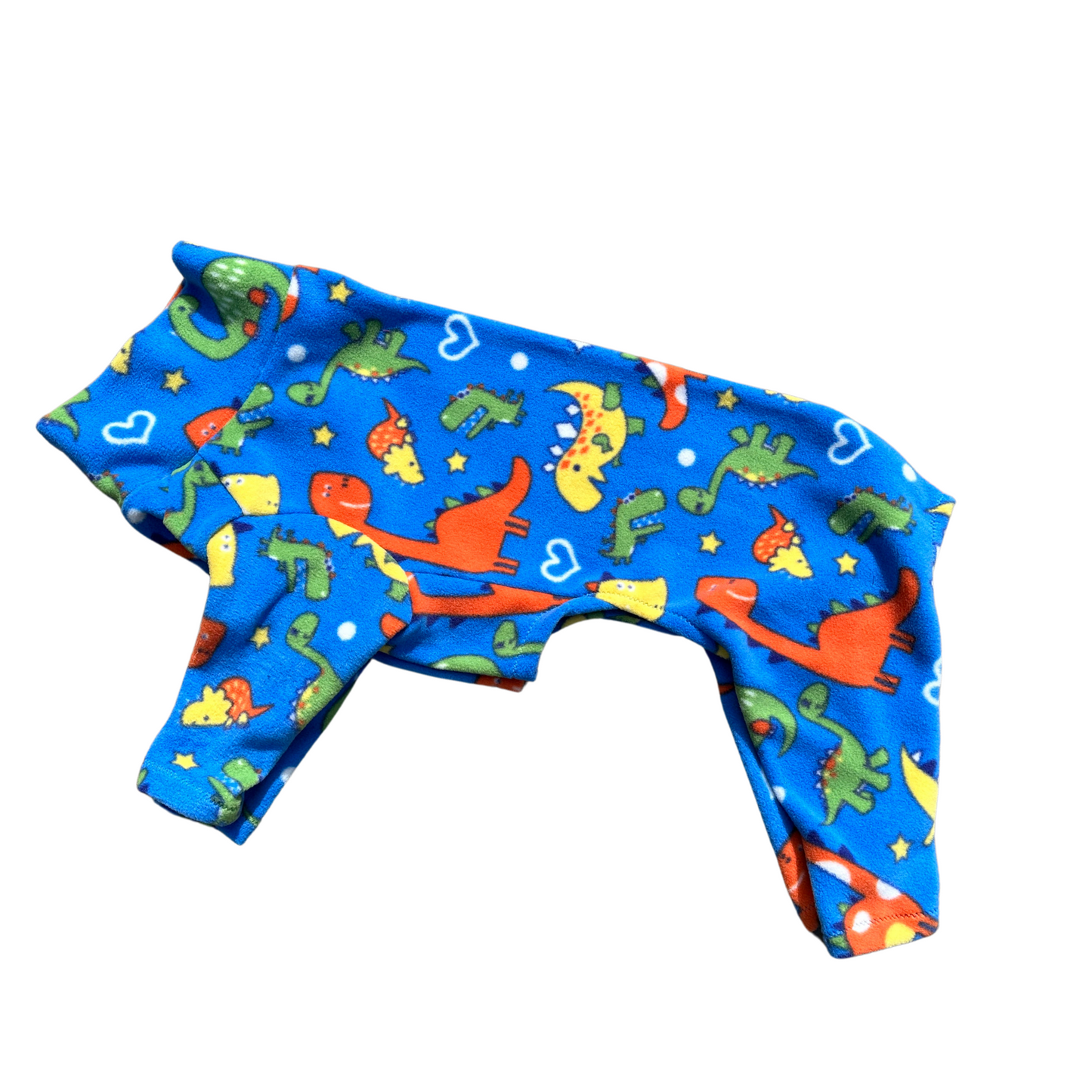 S/M Dino print fleece  pjs/jumper