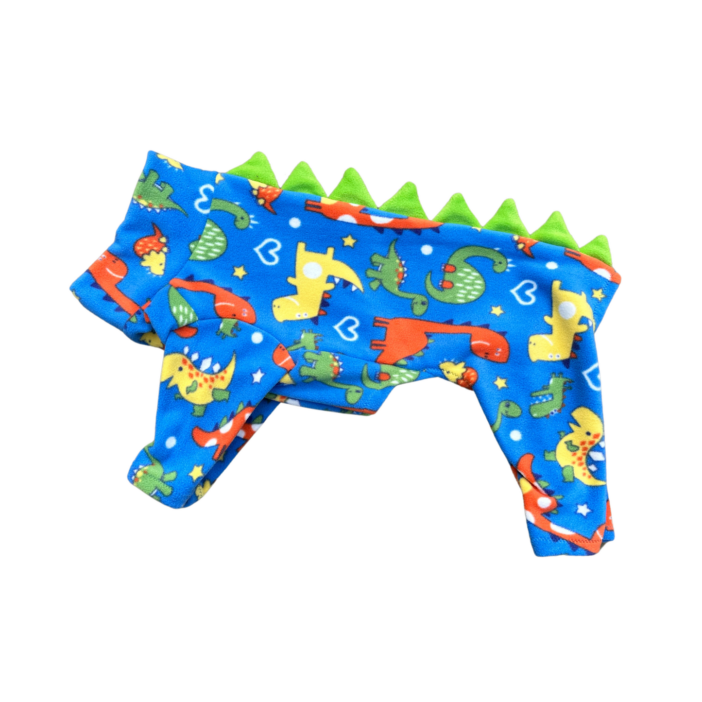 Dino fleece pyjamas with Contrast Spikes