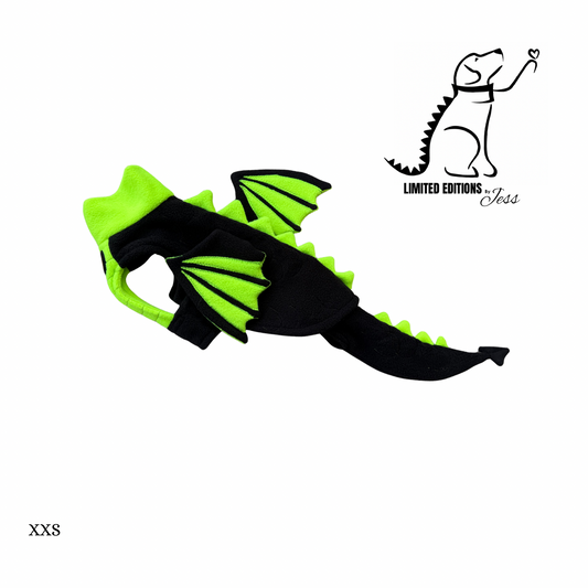 XXS Limited Edition Dragon coat with wings, spikes and detachable  tail (ONLY 1 AVAILABLE)