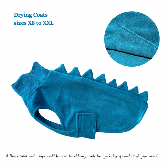 Dino Drying Coats Teal  (various sizes)