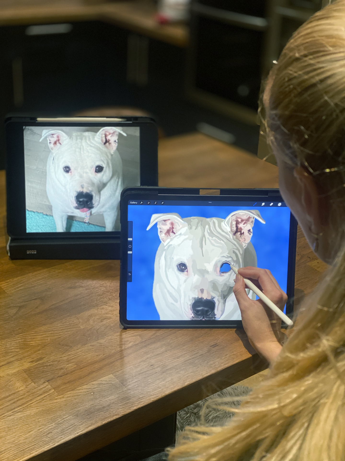 Hand Drawn Digital Pet Portrait