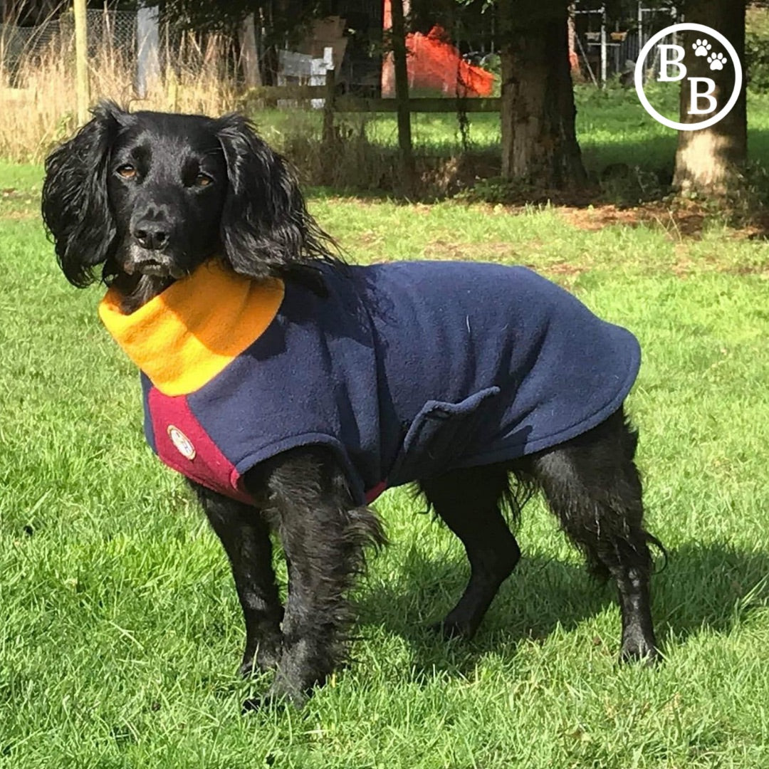 Tricolour Dog Fleece Coat