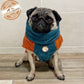 Barker and Browns Bespoke made to measure Bamboo towelling dog coat 