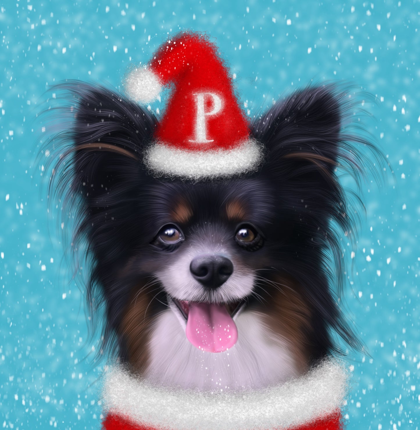 Hand Drawn Digital Pet Portrait