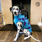 Barker and Browns Bespoke made to measure original Dinosaur dog coat