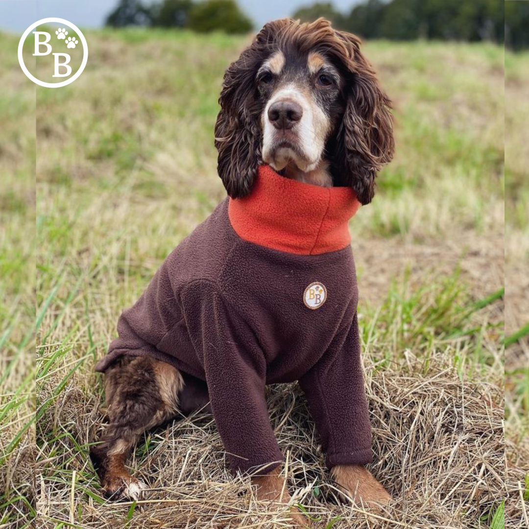 Fleece dog coats with legs best sale