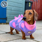 Barker and Browns Bespoke made to measure original Dinosaur dog coat